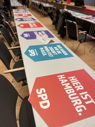 Die Landesliste der SPD wurde am 12. Oktober 2024 im CCH aufgestellt